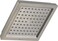 DELTA Delta Faucet SingleSpray Shower Head Brushed Nickel Shower Head Square Shower Head Delta High Pressure hower Head 25 GPM hower Head Stainless RP62283SS