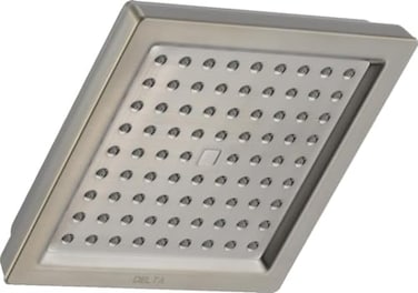 DELTA Delta Faucet SingleSpray Shower Head Brushed Nickel Shower Head Square Shower Head Delta High Pressure hower Head 25 GPM hower Head Stainless RP62283SS