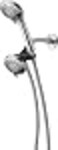 Peerless Delta Faucet 76311D Hand Shower Shower Head Combo Pack Chrome Brushed Nickel