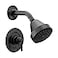 Moen Gibson Matte Black EcoPerformance Modern Shower Trim Featuring Bathroom Showerhead and Lever Handle PosiTemp Valve Required T2902EPBL