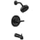 Peerless PTT188792BL Tub and Shower Trim Kit Tub Shower Matte Black