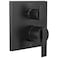 DELTA FAUCET T24867BL Angular Modern Monitor 14 Series Valve 3Setting Integrated Shower Trim with Diverter Matte Black