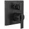 DELTA FAUCET T24867BL Angular Modern Monitor 14 Series Valve 3Setting Integrated Shower Trim with Diverter Matte Black