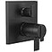 DELTA FAUCET T27T967BL Angular Modern TempAssure 17T Series Valve 6Setting Integrated Shower Trim with Diverter Matte Black
