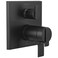 DELTA FAUCET T27T967BL Angular Modern TempAssure 17T Series Valve 6Setting Integrated Shower Trim with Diverter Matte Black
