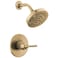 DELTA Delta Saylor 14 Series 5Setting Shower Faucet Set Brushed Gold Shower Head and Handle Set Valve Trim Kit Champagne Bronze T14235CZ Valve Not Included