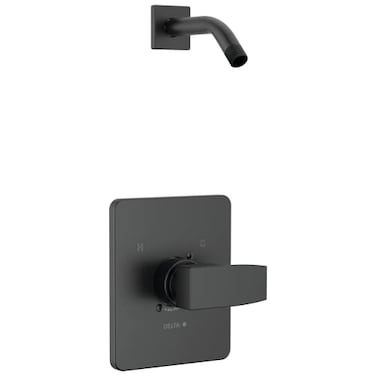 DELTA Delta T14267LHDPP Modern Shower Only Trim Package Less Shower Head Matte Black