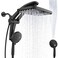 Razime Rain Shower Head with Handheld High Pressure rainfall Shower Heads with Handheld Spray Combo Adjustable onepiece stand daul shower head Builtin Magnetic Docking and Power Jets