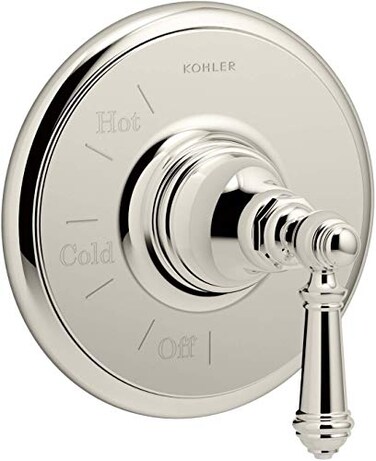 Kohler TS727674SN Artifacts Valve Trim with Lever Handle Vibrant Polished Nickel