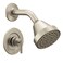 Moen Gibson Brushed Nickel EcoPerformance Modern Shower Trim Featuring Bathroom Showerhead and Lever Handle PosiTemp Valve Required T2902EPBN