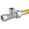 beduan Beduan Stainless Steel 12 Elbow 2 Ends Movable Cap Flexible Connector for Angled Valve Bidet Sprayer Shower Arm