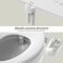 W WITHLENT Left Handed Bidet Attachment for Toilet SelfCleaning control panel on left side Dual Nozzle Frontal Rear Wash NonElectric Adjustable Water Pressure Water Bidet Toilet Seat Attachment