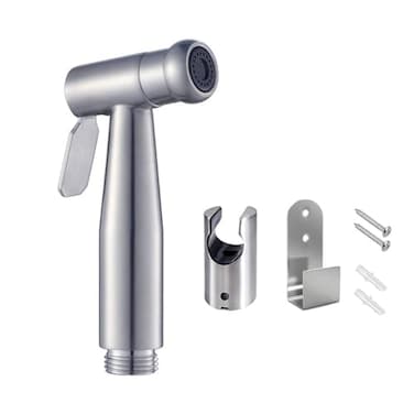 ABSOK Handheld Bidet SprayerToilet SprayerHandheld Stainless Steel with Hook Easy to Install for Personal Hygiene and Bedpan WC