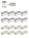 SUPPA Bidet Bumper 8PCS Heightincreasing Pads Universal Seat Bumper Kit with Strong Adhesive Replacement Bumpers for Toilet Seat