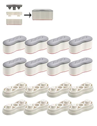 SUPPA Bidet Bumper 8PCS Heightincreasing Pads Universal Seat Bumper Kit with Strong Adhesive Replacement Bumpers for Toilet Seat