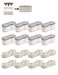 SUPPA Bidet Bumper 8PCS Heightincreasing Pads Universal Seat Bumper Kit with Strong Adhesive Replacement Bumpers for Toilet Seat