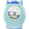 Mayfair 46EC 034 Molded Wood Toilet Seat with LiftOff Hinges Round Sky Blue