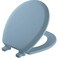 Mayfair 46EC 034 Molded Wood Toilet Seat with LiftOff Hinges Round Sky Blue