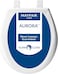 Mayfair Aurora Slow Close Toilet Seat Easy Clean Hinges and Adjustable Perfect Fit Plastic Seat Round White