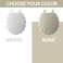 Mayfair Sculptured Shell Toilet Seat Easy Clean Hinges with Durable Wood Seat Made in USA Round Bone