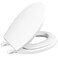 WSSROGY Round Toilet Seat with Slow Close Seat Easy Clean Plastic White Suitable Standard Round Toilet