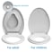 EcoExplorer Toilet Seats Elongated19 Extra Long Toilet SeatBuiltIn Potty Training Seat for ToddlersSafe Durable PP MaterialQuietClose Hinges Easy Installation Release with Hardware
