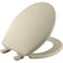 Bemis 730SLEC Slow Close Toilet Seat Easy Clean Hinges and Durable Plastic Seat Made in USA Round Bone
