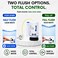 FLUSH-N-SAV FLUSHNSAV 3 Inch Dual Flush Valve Complete Conversion Kit with Handle Adjustable Fill Valve Adjustable Overflow Tube Overflow Water Conserver Two Flush Options Full Toilet Upgrade