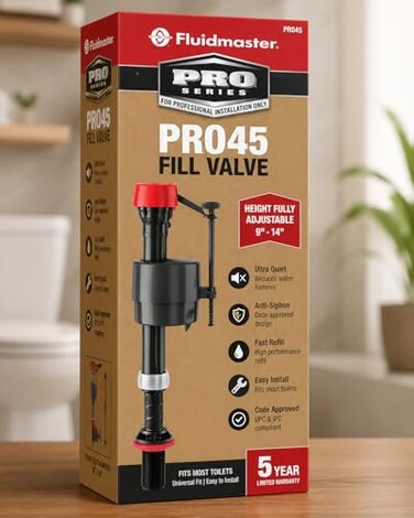 FIRE ROSE PRO45 for Fluidmaster Pro Series Toilet Fill Valve OEM Replacement parts