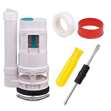 RDEXP White 708inch Height Water Tank Connected Dual Flush Fill Toilet Cistern Inlet Drain Valve Repair