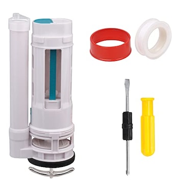 Doublelife SHANOER Toilet Push Button Valve Replacment Dual Flush 984inch Height Fit for Drain Diameter 256295 White