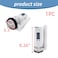 T Tulead Toilet Push Button Valve Dual Flush Fill Valve Flush Valve Height 826Include Black Washer for Drainage Hole 6570mm256275