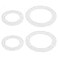 YINETTECH 2Sets Silicone Flush Valve Base Sealing Washer Toilet Cistern Seal Compatible with Grohe Adagio 43808000 43544000 Piston 66x465x2mm 47x30x2mm
