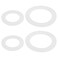 YINETTECH 2Sets Silicone Flush Valve Base Sealing Washer Toilet Cistern Seal Compatible with Grohe Adagio 43808000 43544000 Piston 66x465x2mm 47x30x2mm