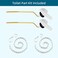 Hygie Rinse 2Pack Universal Side Mount Toilet Handle Replacement Kit Compatible with Kohler KGP30324CPGlacier Bay Toilet with Flapper Chains Metal Toilet Flusher Lever White