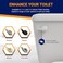 UpperHome Front Mount Toilet Handle Replacement Compatible with American Standard Kohler TOTO Gerber and Most Front Mount Toilet Tanks White