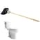 Hibbent Toilet Handle Tank Flush Lever Replacement Compatible with TOTOTHU004CP Trip Lvr for ST701 CST854 Side Mount Toilet Flush Handle Toilet Trip Lever Matte Black