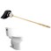 Hibbent Toilet Handle Tank Flush Lever Replacement Compatible with TOTOTHU004CP Trip Lvr for ST701 CST854 Side Mount Toilet Flush Handle Toilet Trip Lever Matte Black