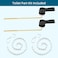Hygie Rinse 2PCS Metal Toilet Handle Lever Flush Replacement Universal Front Mount Toilet Handle with Stainless Steel Flapper Chains Toilet Repair Kit Oil Rubbed Bronze