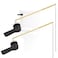 Hygie Rinse 2PCS Metal Toilet Handle Lever Flush Replacement Universal Front Mount Toilet Handle with Stainless Steel Flapper Chains Toilet Repair Kit Oil Rubbed Bronze