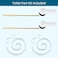 Hygie Rinse 2PCS Metal Toilet Handle Lever Flush Replacement Universal Front Mount Toilet Handle with Stainless Steel Flapper Chains Toilet Repair Kit White