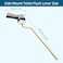 Hygie Rinse Metal Toilet Handle Lever Flush Replacement 2PCS Universal Side Mount Toilet Handle with Stainless Steel Flapper Chains Toilet Repair Kit Brushed Nickel