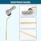Hygie Rinse Metal Toilet Handle Lever Flush Replacement 2PCS Universal Side Mount Toilet Handle with Stainless Steel Flapper Chains Toilet Repair Kit Brushed Nickel