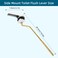 Hygie Rinse Metal Toilet Handle Lever Flush Replacement 2PCS Universal Side Mount Toilet Handle with Stainless Steel Flapper Chains Toilet Repair Kit White