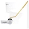 Hygie Rinse Metal Toilet Handle Lever Flush Replacement Universal Side Mount Toilet Handle with Stainless Steel Flapper Chains Toilet Repair Kit Chrome