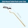 Hygie Rinse Metal Toilet Handle Lever Flush Replacement Universal Side Mount Toilet Handle with Stainless Steel Flapper Chains Toilet Repair Kit Chrome