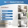 iFealClear 2 Pack Metal Toilet Handle Replacement Kit Universal Front Mount Toilet Tank Flush Lever Replacement Solid Brass Toilet Trip Lever Fits Most Toilets White