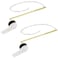 iFealClear 2 Pack Metal Toilet Handle Replacement Kit Universal Front Mount Toilet Tank Flush Lever Replacement Solid Brass Toilet Trip Lever Fits Most Toilets White