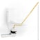 iFealClear Toilet Tank Flush Lever Replacement Universal Side Mount Toilet Handle Replacement Kit with Stainless Steel Flapper Chain Solid Brass Angle Mount Toilrt Trip Lever White