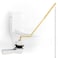 iFealClear Toilet Tank Flush Lever Replacement Universal Side Mount Toilet Handle Replacement Kit with Stainless Steel Flapper Chain Solid Brass Angle Mount Toilrt Trip Lever White